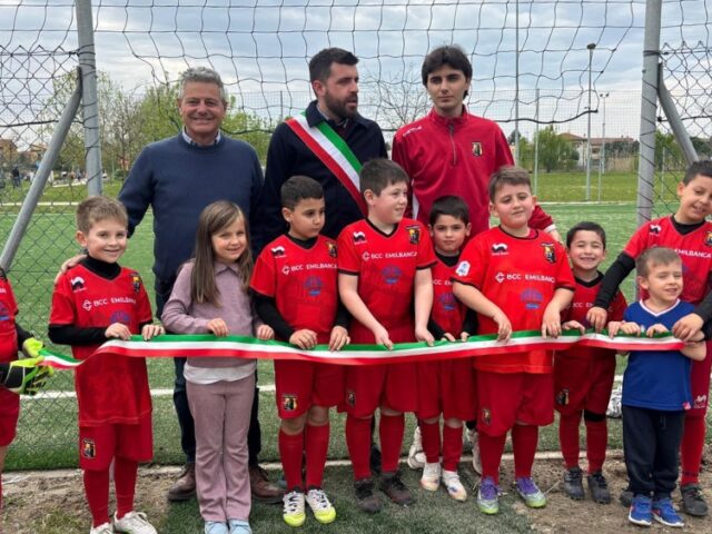 Inaugurato il nuovo campo da calcetto in erba sintetica a Poggio Renatico