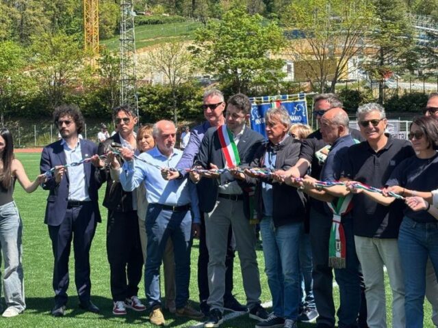 Inaugurato il nuovo campo da calcio a 11 in erba sintetica a Pavullo nel Frignano