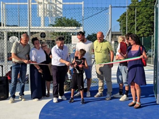Marradi, inaugurata la nuova area sportiva polivalente e skate park